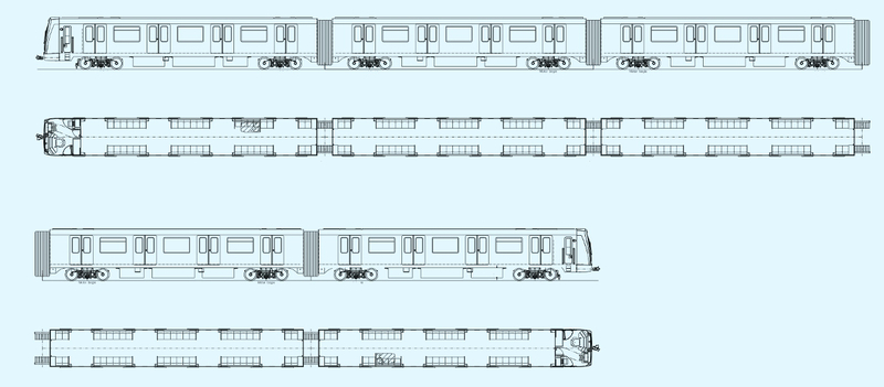 Схема расположения мест в вагонах. Иллюстрация: «Штадлер Минск»