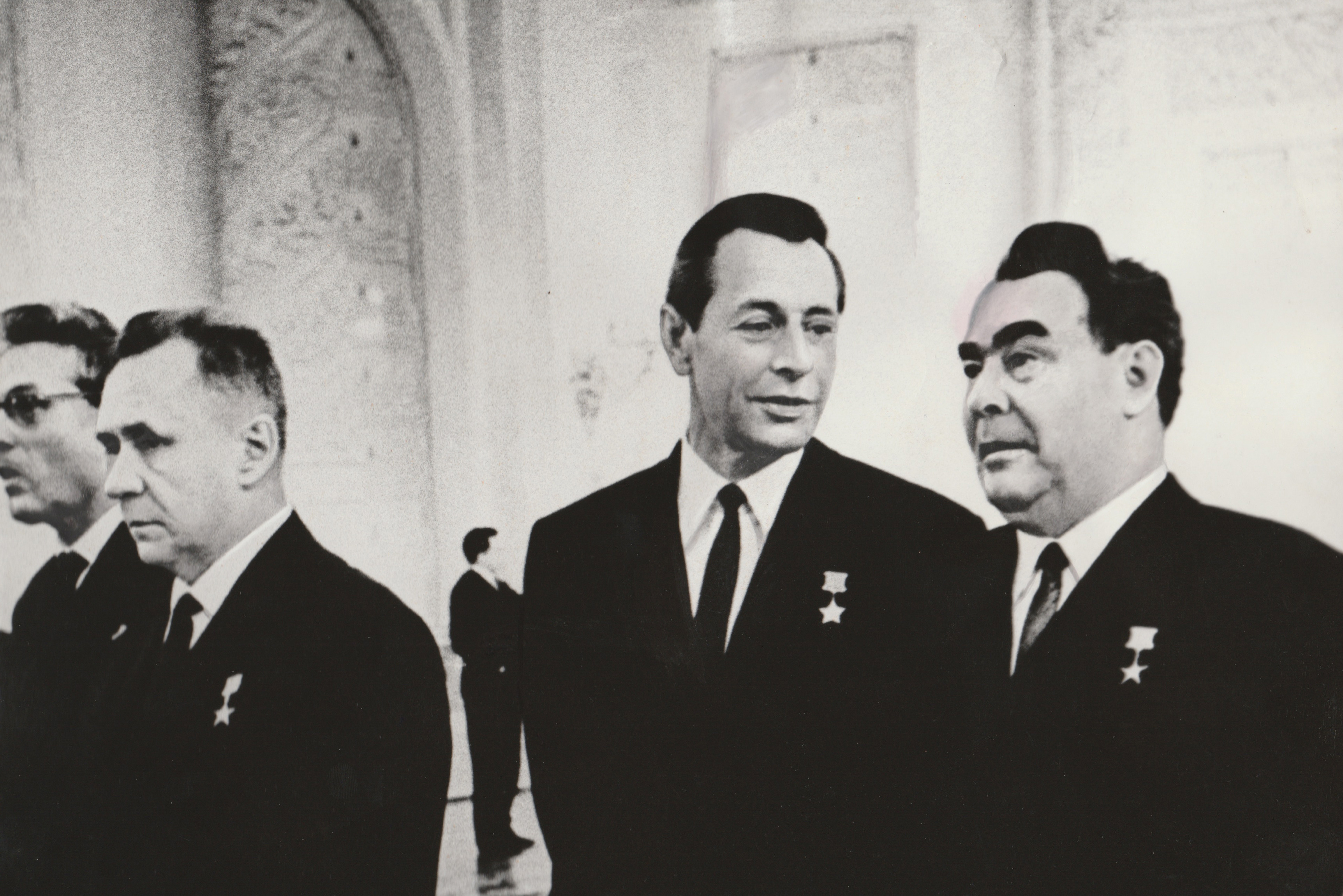 Пётр Машеров с Леонидом Брежневым в Кремлёвском дворце