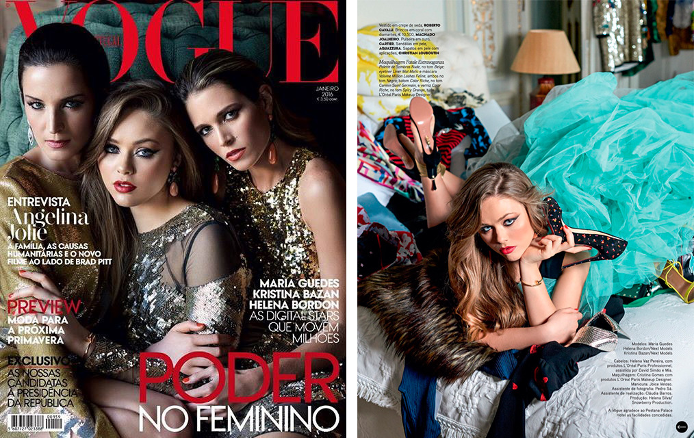 Кристина Базан для Vogue Portugal, январь 2016