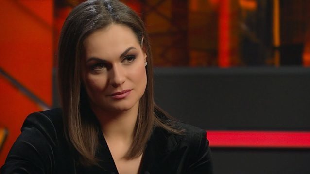 Наталья Эйсмонт. Скриншот из интервью на телеканале ОНТ