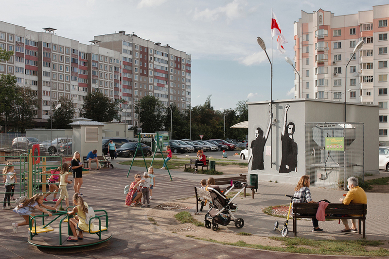 «Площадь Перемен» в Минске. Фото: Евгений Отцецкий для «Новой газеты»