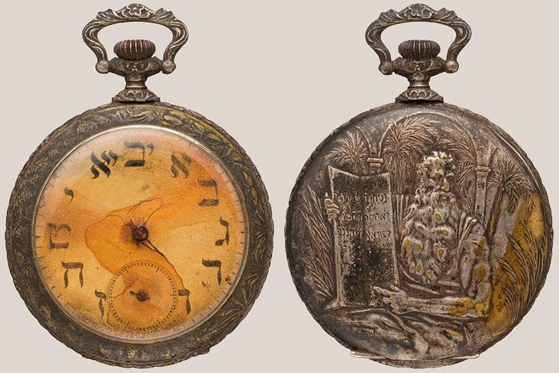 Часы Синая Кантора, вид с обеих сторон. Фото: Heritage Auctions