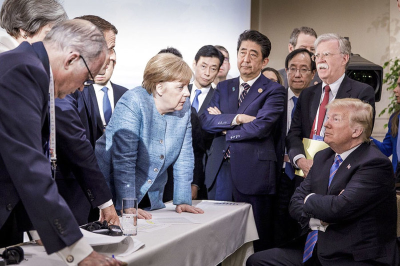 На собрании «Большой семёрки». Фото: Jesco Denzel, German Federal Government via AP