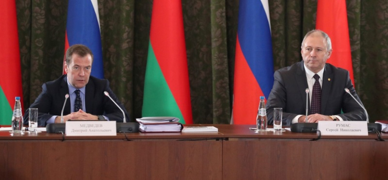 Дмитрий Медведев и Сергей Румас. Фото: b-g.by