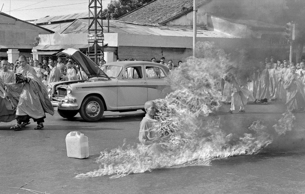 Самосожжение монаха, фото: Malcolm Browne