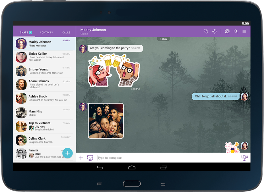 viber for tablet android